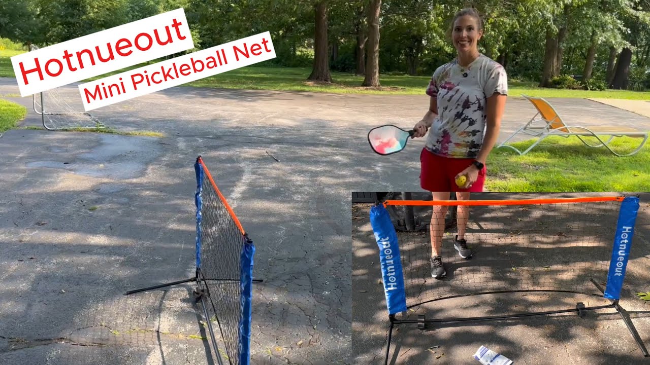 Hotnueout 5FT Mini Pickleball Net for Indoor Outdoor Play 