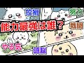 【ちいかわ界の能力最強キャラランキング】仕事における能力値を全キャラ分析しステータス化！ランク付け！【ちいかわ考察・キャラ紹介・ナガノワールド】