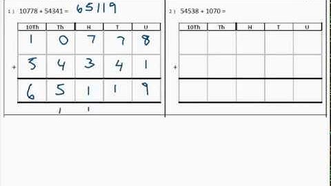 Addition (2) Learn column addition, add large numbers in a column