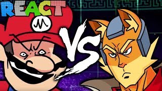 LUIGIKID REACTS TO: Speedrunner Mario VS Melee Fox - 1M Subscriber Special! - SOMETHING VERSUS ?