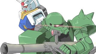 Zaku &Gundam- Speed painting by Exi_Ray 1,845 views 3 years ago 3 minutes, 10 seconds