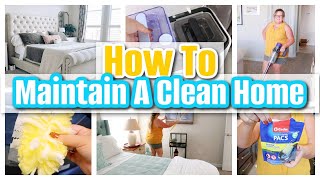 Simple Schedule To Maintain A Clean Home | Weekly Cleaning Schedule | Mom to Moms