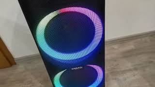 IBIZA RAINBOW 1000 - Enceinte High Power 1000W - Lecteur USB, Bluetooth,  Micro-SD - Entrée micro, Fonction enregistrement, MégaBass