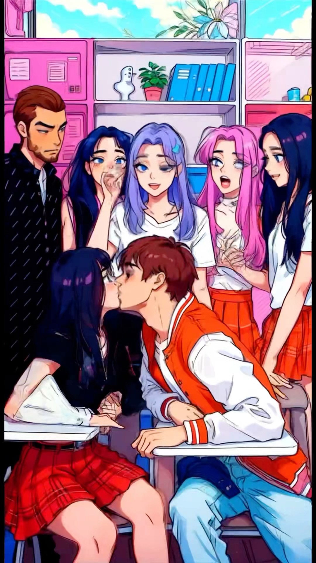 Anime kiss challenge ? / XO TEAM TikTok #shorts #tiktok