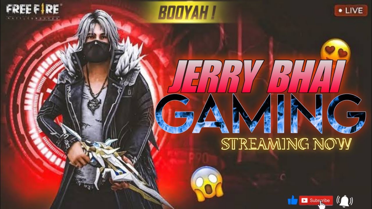 FREE FIRE LIVE TELUGU 🩷 // JERRY BHAI GAMING ☠️//#TELUGUGAMER ...