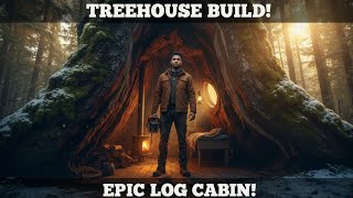 Cut Open a Giant Ancient Tree — And Built a Secret Modern Home Inside