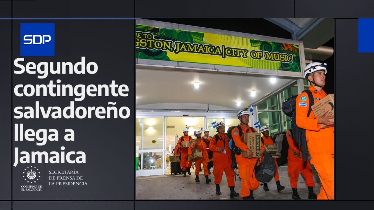 Segundo avión con ayuda humanitaria enviado por el Gobierno del Presidente Bukele llega a Jamaica
