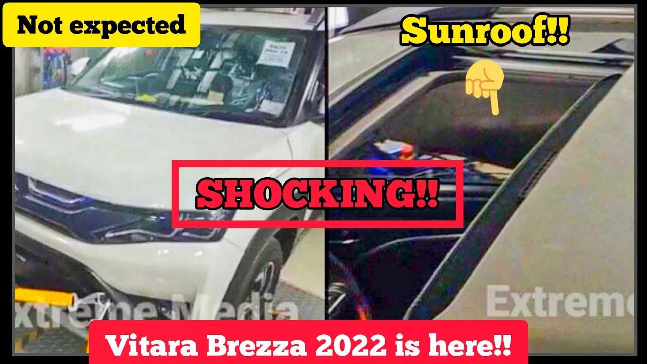 BREZZA 2022 fully LEAKED🔥!!GETS SUNROOF😱!! Vitara brezza 2022 fully