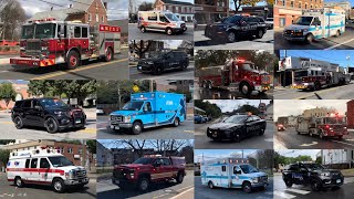 Best of Emergency Vehicles Responding 2022  1 Hour of Police, Fire, and EMS responding!