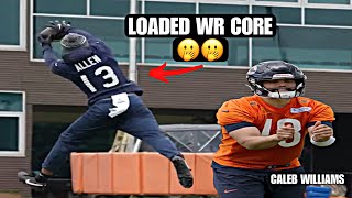 Caleb Williams already GETTING REPS with Keenan Allen & DJ Moore @ Chicago Bears Camp Highlights 😅