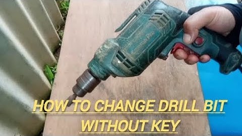 How to change drill bit without key || Drill machine
