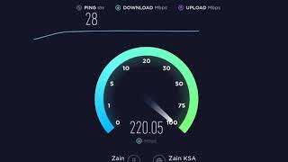 سرعة انترنت zain  4g