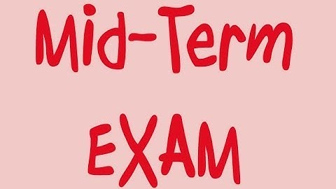 CS141 - Midterm Exam Revision - Dr.Ali Mahdi