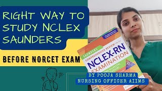 How to study Nclex Saunders for norcet tips & tricks| #nursingofficeraiims #norcet2023 screenshot 1