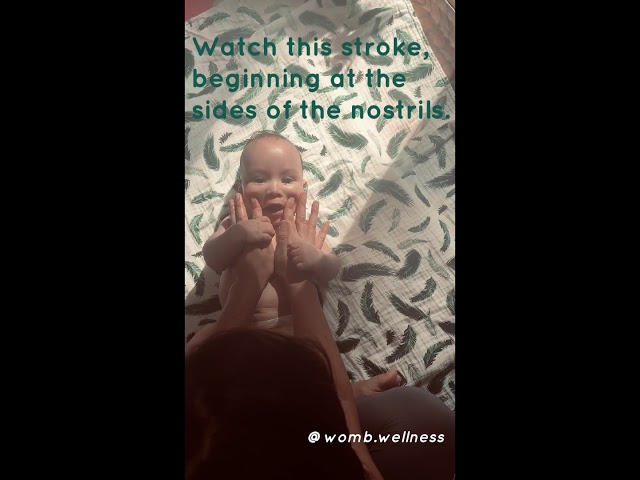 Baby Massage for Sinus Congestion Relief