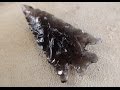 Making Obsidian Arrowhead at Glass Buttes, OR (HD)