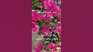 وَلَقَدْ آتَيْنَاكَ سَبْعًا مِّنَ الْمَثَانِي وَالْقُرْآنَ الْعَظِيمَ (87) سورة الحجر