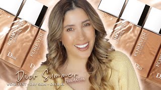 DIOR 2020 FOREVER SUMMER SKIN FOUNDATION Review 10hr Wear Test DRY SKIN Radiant Healthy Glow Tint