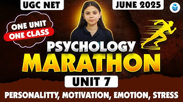 UGC NET Psychology Marathon 2025 | Personality, Motivation, Emotion & Stress Revision | Harshita Mam