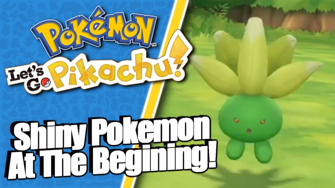 Pokemon Let S Go Shiny Encounter At Start Youtube