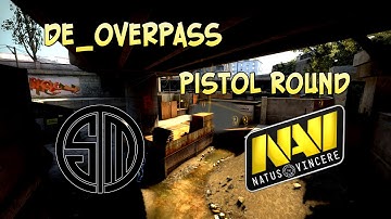 CS:GO Tactics de_overpass Pistol round (TSM vs Na