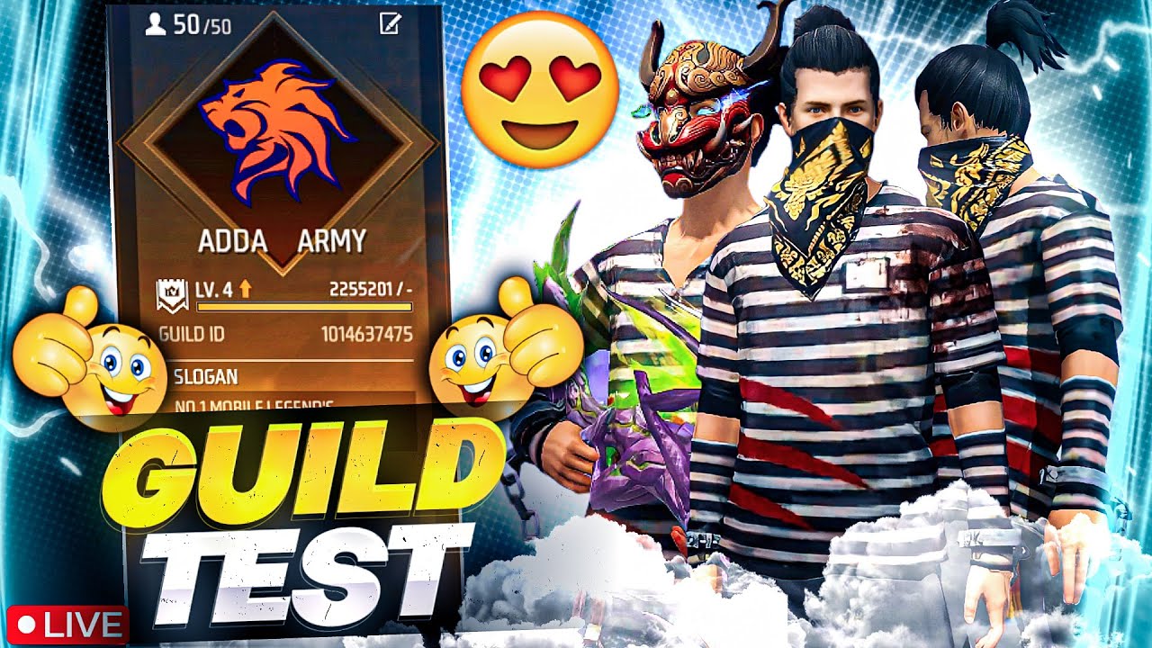 LIVE GUILD TEST ADDA FF IS LIVE - #addaff 😲🔥 #NONSTOP_LIVE # ...
