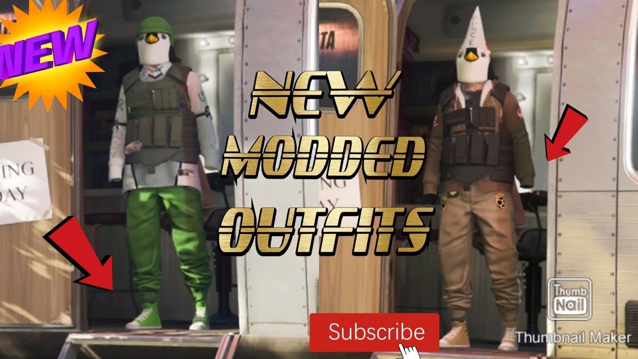 GTA*NEW* SW Modded outfits (Merge gloves) YouTube