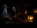 🌧️ Rain on Castle Window & Fireplace Crackling 🔥 Deep Sleep Sounds | Insomnia & Stress Relief (LIVE)