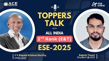 ESE - 2025, AIR 2 – Rajesh Tiwari (E&T) | Topper