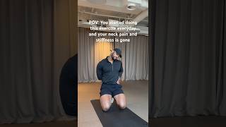 Want to get rid of neck pain Try this backpain neckpain mobility youtubeshorts