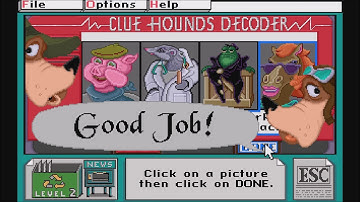 Reader Rabbit 3: Clue Hounds - Level 2 (Gameplay/Walkthrough)