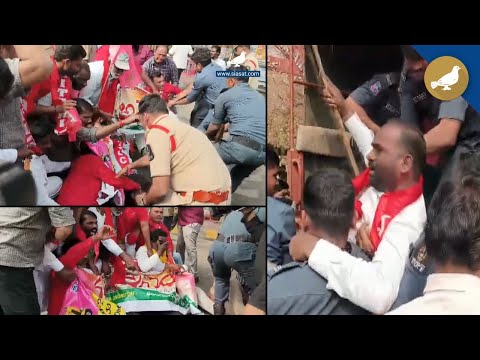 Auto drivers protest at Telangana Assembly | Hyderabad