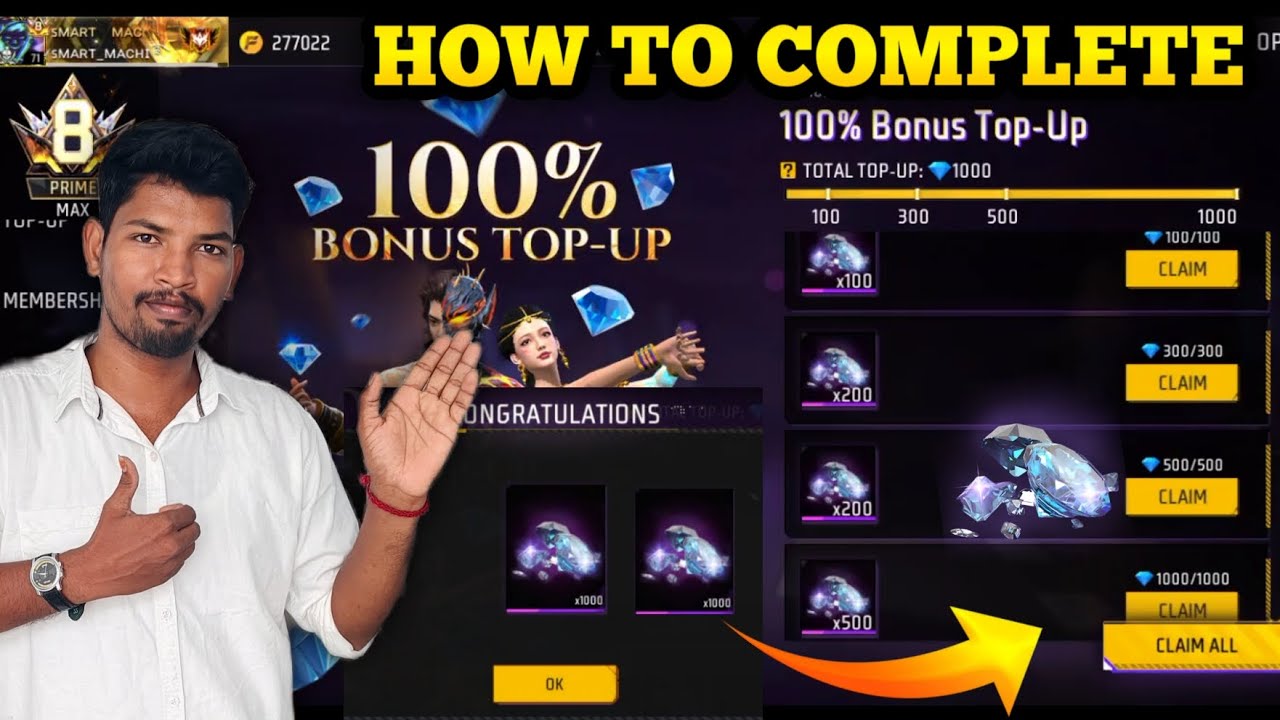 DIWALI 100% BONUS TOPUP EVENT 🤩 HOW TO COMPLETE DIWALI TOPUP EVENT TAMIL 
