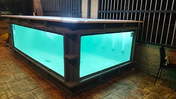 Mean ฉะเชิงเทรา - งาน Overflow All Services อ่างไฟเบอร์ขนาด 400*200*135 เตรียมเลี้ยงปลายักษ์ Set 2