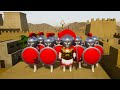 Leonidas army  vs Ramse and Prolemy armies - Shieldwall