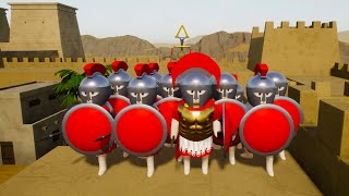 Leonidas army  vs Ramse and Prolemy armies - Shieldwall