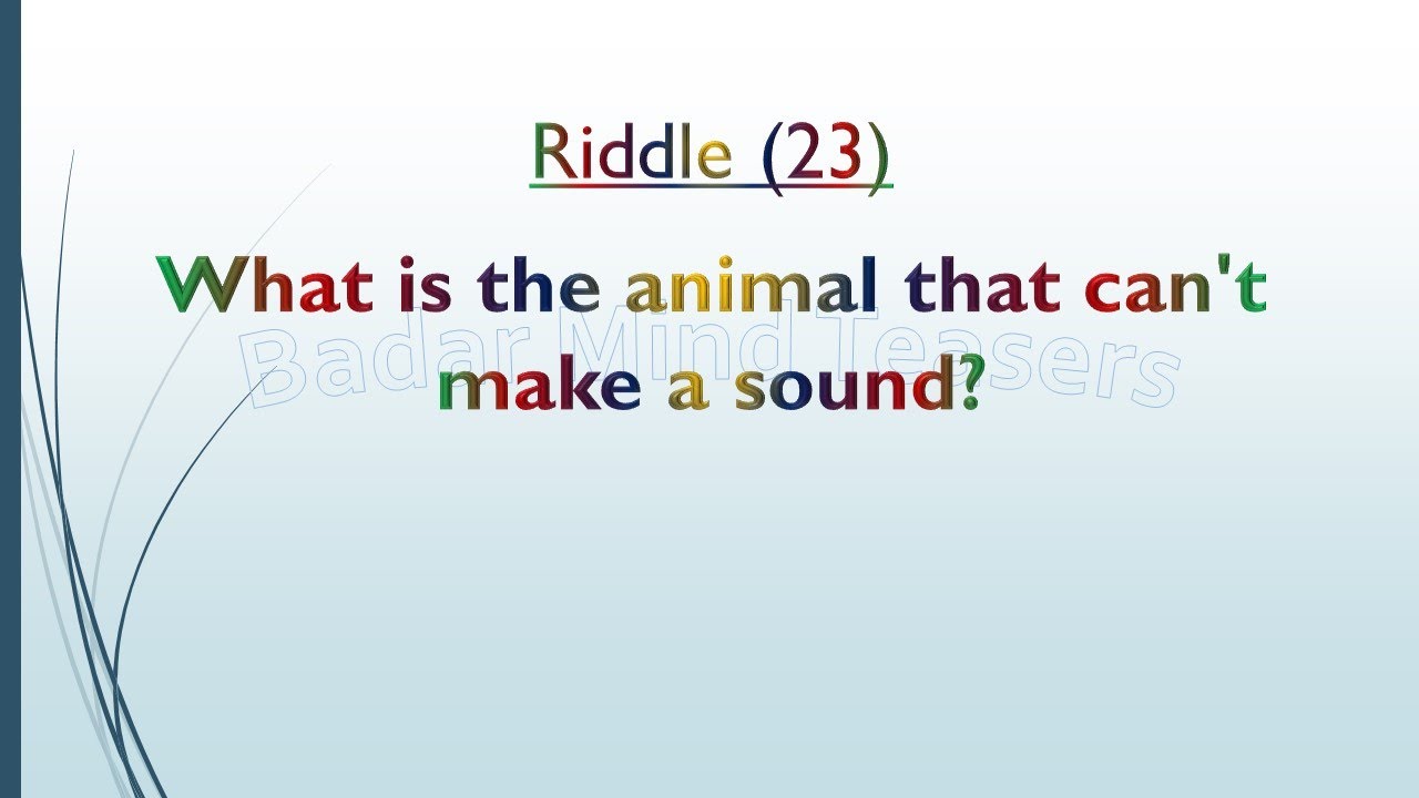 English Riddle Series Part 5 (Riddle 21 to 25) English