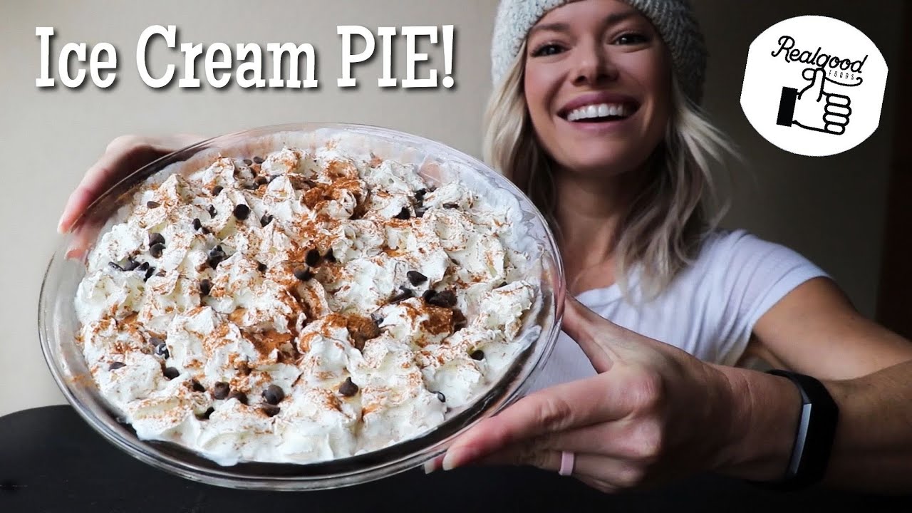 Ice Cream Pie with Peanut Butter + Cookie Butter | Mukbang!