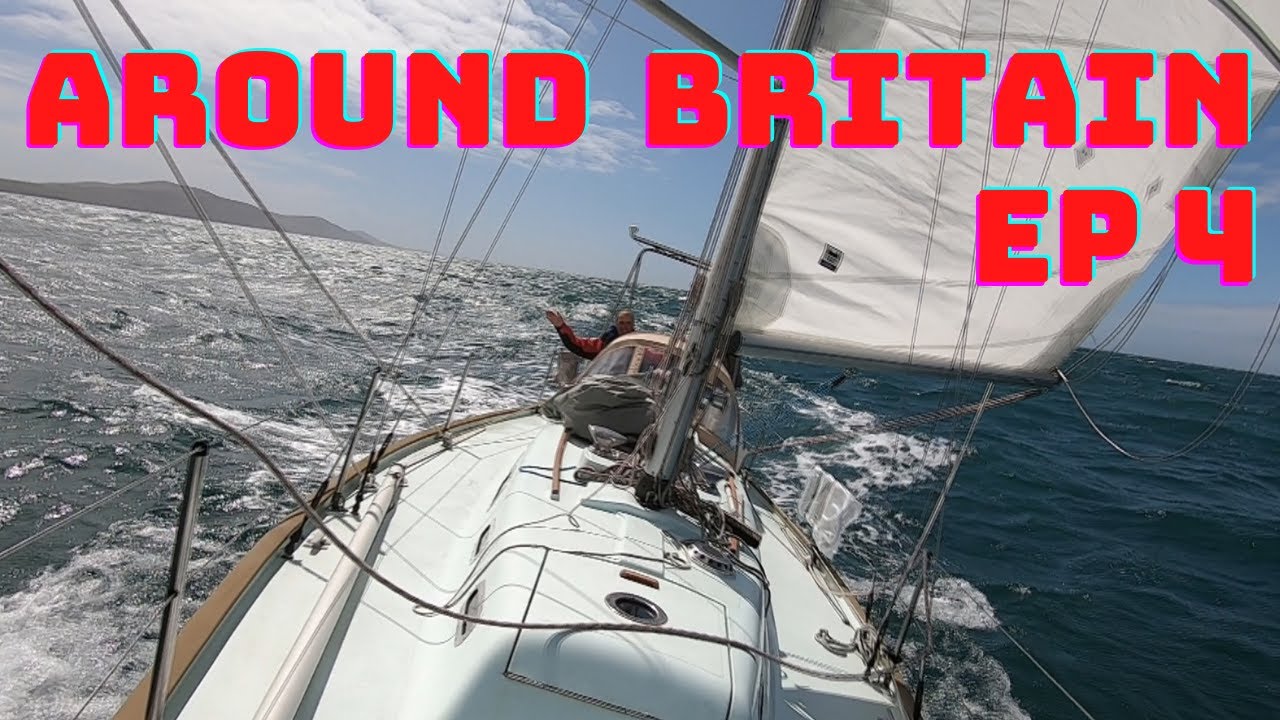 Sailing round Bardsey island heading for Porthdinllaen  Sailing around Britain, Episode 4