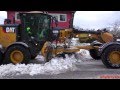 CAT 140M3 & CAT 160M2 In Snow Clearing