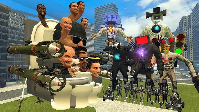 Skibidi Toilets G-MAN BOSS VS TITAN SPEAKERMAN AND CAMERAMAN BOSSES In Garry `s Mod! 