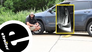 etrailer | Installing the WeatherTech No-Drill, Digital Fit Front Mud Flaps on a 2021 Jeep Cherokee