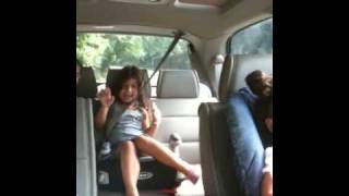 Talia Levinger rockin it out in the car