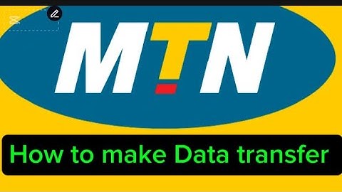 Yadda  Ake Transfer  Na Data  only Mtn Network
