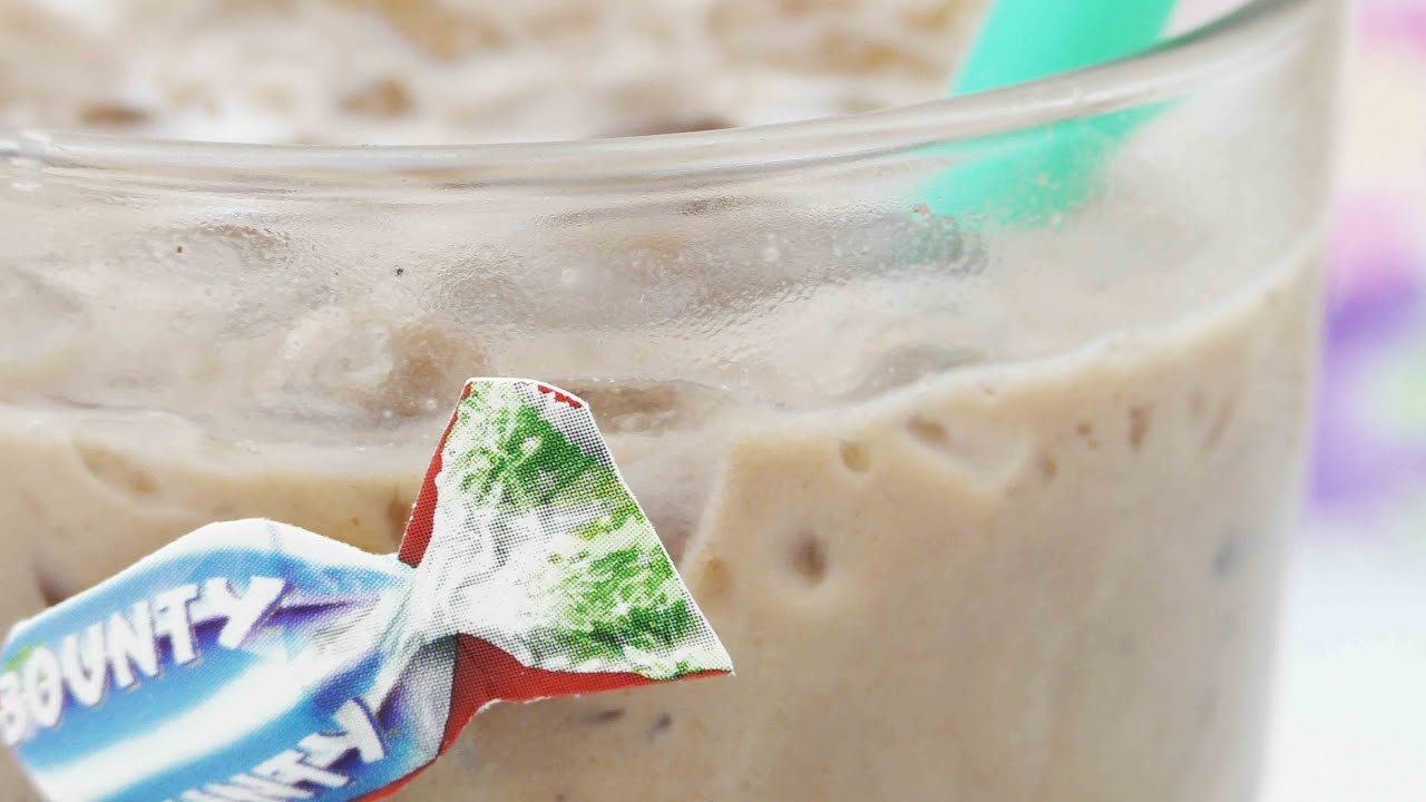 Bounty Ice Drink | Kakao Kokos Getränk selber machen | Coolen Milkshake mixen - YouTube