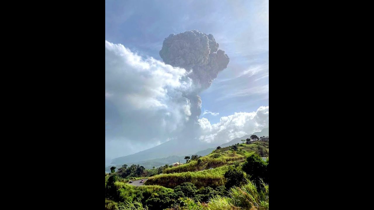 St Vincent Volcano Eruption #shorts