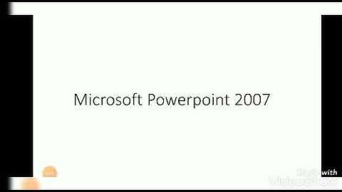 Class-5 (Microsoft Powerpoint 2007)