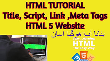 HTML Tutorial Title, Script, Link and Meta Tags  Web Development Tutorials 4