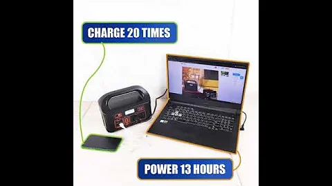 3 in 1 portable power station with solar panel & solar battery, Fast charging inverter. #solar