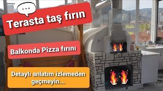 TAŞ FIRIN NASIL YAPILIR / KÖY FIRINI - PİZZA OVEN -  🧱TERASA TAŞ FIRIN YAPTIK. Forno per pizza 💯🔥